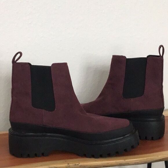 Nordstrom Rack Purple Lug Sole Bellamy Booties - Picture 3 of 6